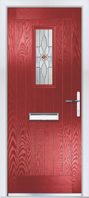 Farmhouse Red Crystal Composite Doors