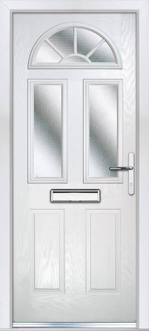 Georgian White Composite Doors